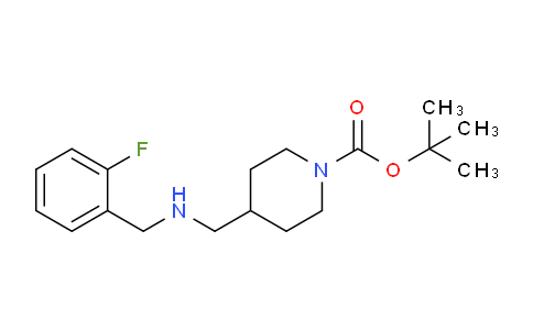 CAS No. 887582-43-6, tert-butyl 4-(((2-fluorobenzyl)amino)methyl)piperidine-1-carboxylate