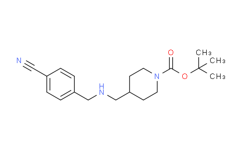 CAS No. 441295-54-1, tert-butyl 4-(((4-cyanobenzyl)amino)methyl)piperidine-1-carboxylate