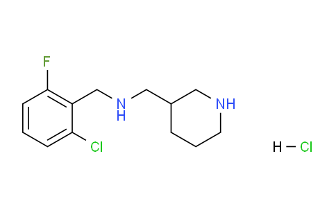 CAS No. 1432060-10-0, N-(2-chloro-6-fluorobenzyl)-1-(piperidin-3-yl)methanamine hydrochloride