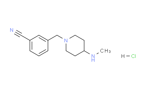 CAS No. 1152424-99-1, 3-((4-(methylamino)piperidin-1-yl)methyl)benzonitrile hydrochloride