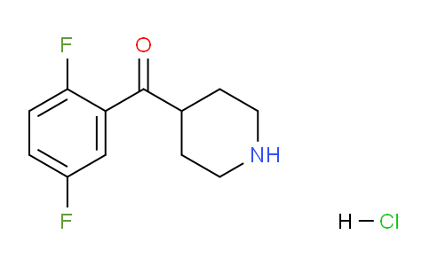 CAS No. 1172297-96-9, (2,5-difluorophenyl)(piperidin-4-yl)methanone hydrochloride