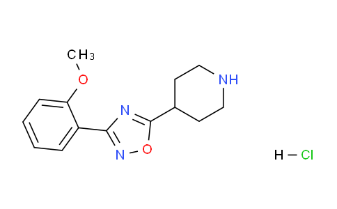 CAS No. 1018626-66-8, 4-[3-(2-Methoxyphenyl)-1,2,4-oxadiazol-5-yl]piperidine hydrochloride