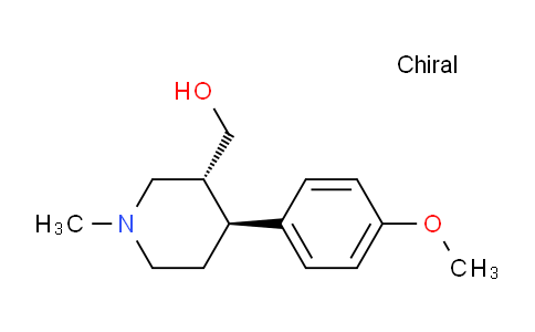 CAS No. 127017-78-1, (trans-4-(4-Methoxyphenyl)-1-methylpiperidin-3-yl)methanol