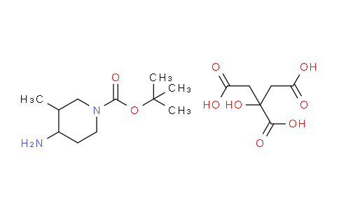 CAS No. 1956325-45-3, tert-Butyl 4-amino-3-methylpiperidine-1-carboxylate 2-hydroxypropane-1,2,3-tricarboxylate