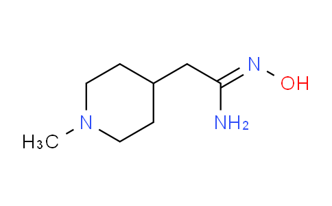 CAS No. 1217885-76-1, (Z)-N'-Hydroxy-2-(1-methylpiperidin-4-yl)acetimidamide