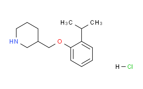 CAS No. 1220018-10-9, 3-((2-Isopropylphenoxy)methyl)piperidine hydrochloride