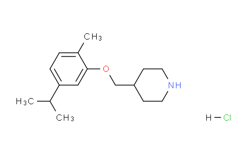 CAS No. 1220019-53-3, 4-((5-Isopropyl-2-methylphenoxy)methyl)piperidine hydrochloride