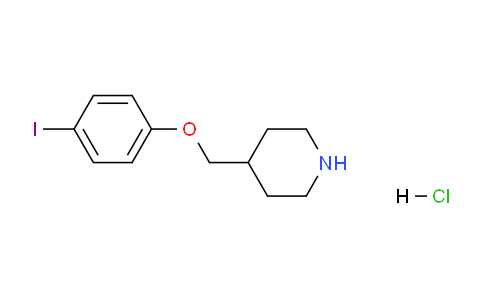 CAS No. 1219961-18-8, 4-((4-Iodophenoxy)methyl)piperidine hydrochloride