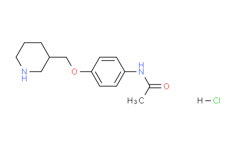 CAS No. 1220028-28-3, N-(4-(Piperidin-3-ylmethoxy)phenyl)acetamide hydrochloride
