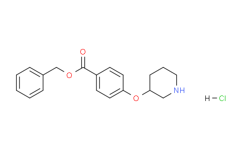 CAS No. 1219976-61-0, Benzyl 4-(piperidin-3-yloxy)benzoate hydrochloride