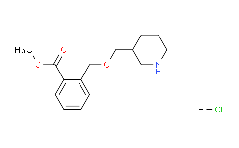 CAS No. 1220019-68-0, Methyl 2-((piperidin-3-ylmethoxy)methyl)benzoate hydrochloride
