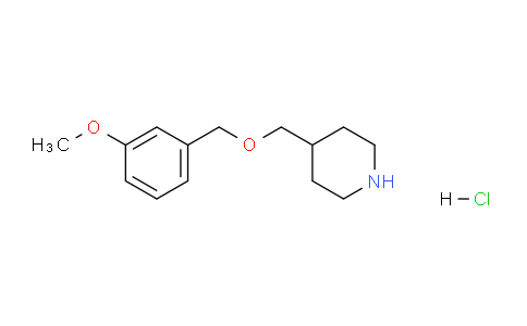 CAS No. 1219982-94-1, 4-(((3-Methoxybenzyl)oxy)methyl)piperidine hydrochloride