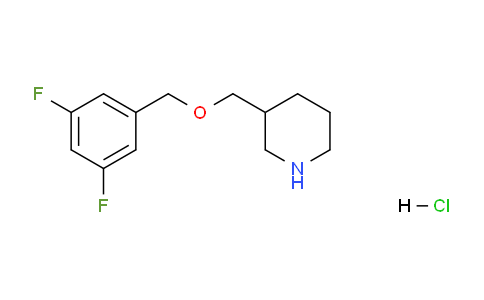 CAS No. 1220020-47-2, 3-(((3,5-Difluorobenzyl)oxy)methyl)piperidine hydrochloride