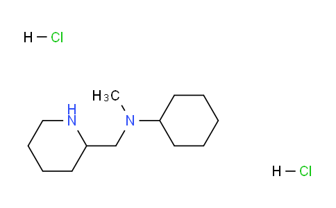 CAS No. 1219960-61-8, N-Methyl-N-(piperidin-2-ylmethyl)cyclohexanamine dihydrochloride