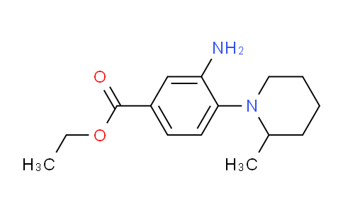CAS No. 1141473-78-0, Ethyl 3-amino-4-(2-methylpiperidin-1-yl)benzoate