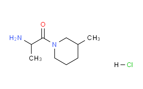 CAS No. 1236261-96-3, 2-Amino-1-(3-methylpiperidin-1-yl)propan-1-one hydrochloride