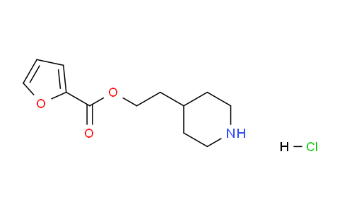 CAS No. 1220031-55-9, 2-(Piperidin-4-yl)ethyl furan-2-carboxylate hydrochloride