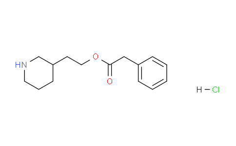 CAS No. 1219979-69-7, 2-(Piperidin-3-yl)ethyl 2-phenylacetate hydrochloride