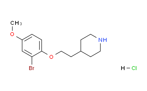 CAS No. 1219964-12-1, 4-(2-(2-Bromo-4-methoxyphenoxy)ethyl)piperidine hydrochloride