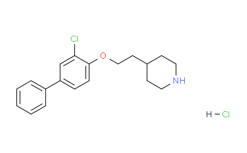 CAS No. 1220030-03-4, 4-(2-((3-Chloro-[1,1'-biphenyl]-4-yl)oxy)ethyl)piperidine hydrochloride