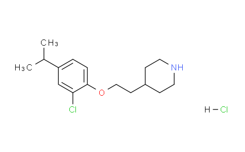 CAS No. 1220030-13-6, 4-(2-(2-Chloro-4-isopropylphenoxy)ethyl)piperidine hydrochloride