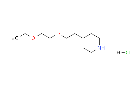 CAS No. 1219949-03-7, 4-(2-(2-Ethoxyethoxy)ethyl)piperidine hydrochloride