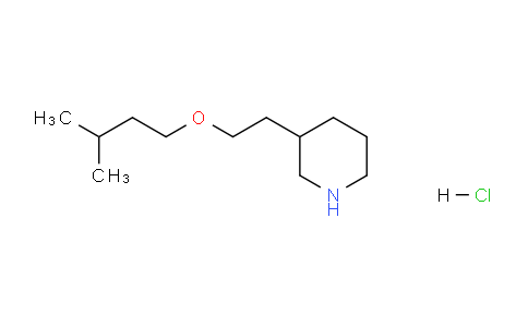 CAS No. 1220030-17-0, 3-(2-(Isopentyloxy)ethyl)piperidine hydrochloride