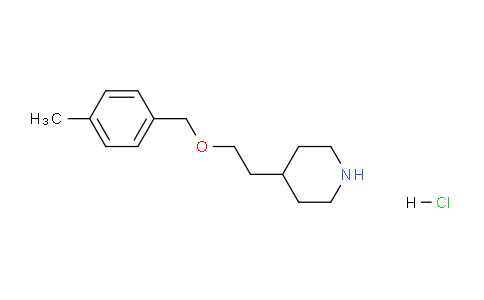 CAS No. 1220018-03-0, 4-(2-((4-Methylbenzyl)oxy)ethyl)piperidine hydrochloride