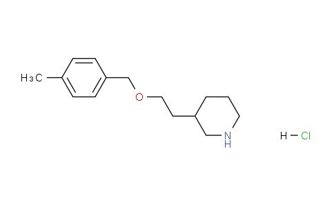CAS No. 1220018-14-3, 3-(2-((4-Methylbenzyl)oxy)ethyl)piperidine hydrochloride