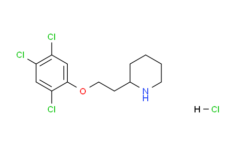 CAS No. 1219972-61-8, 2-(2-(2,4,5-Trichlorophenoxy)ethyl)piperidine hydrochloride