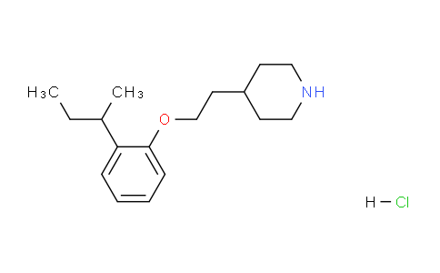 CAS No. 1219949-26-4, 4-(2-(2-(sec-Butyl)phenoxy)ethyl)piperidine hydrochloride