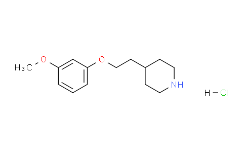 CAS No. 1220031-84-4, 4-(2-(3-Methoxyphenoxy)ethyl)piperidine hydrochloride