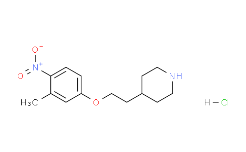 CAS No. 1220029-89-9, 4-(2-(3-Methyl-4-nitrophenoxy)ethyl)piperidine hydrochloride