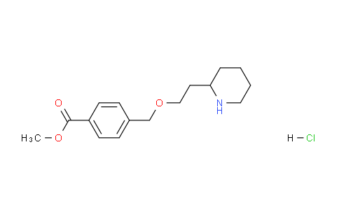 CAS No. 1220038-79-8, Methyl 4-((2-(piperidin-2-yl)ethoxy)methyl)benzoate hydrochloride