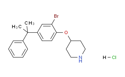 CAS No. 1220027-12-2, 4-(2-Bromo-4-(2-phenylpropan-2-yl)phenoxy)piperidine hydrochloride