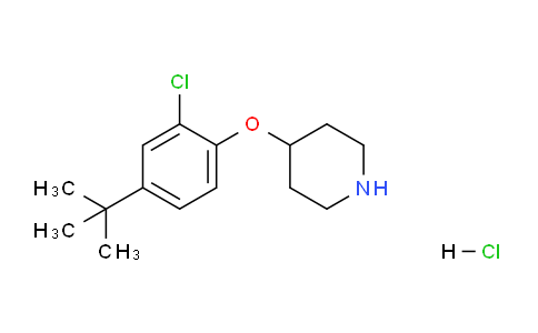 CAS No. 1219972-11-8, 4-(4-(tert-Butyl)-2-chlorophenoxy)piperidine hydrochloride