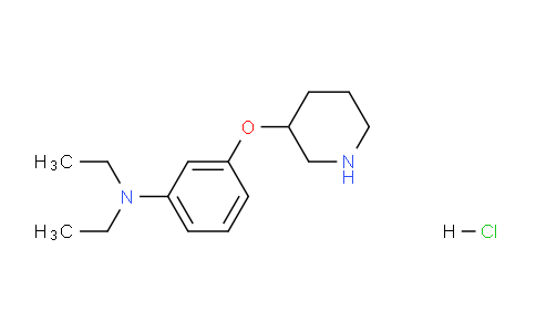 CAS No. 1220020-70-1, N,N-Diethyl-3-(piperidin-3-yloxy)aniline hydrochloride