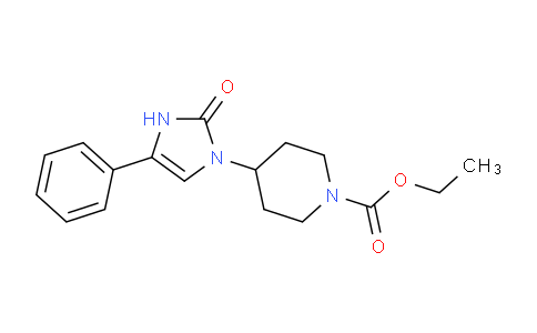 CAS No. 228111-37-3, ethyl 4-(2-oxo-4-phenyl-2,3-dihydro-1H-imidazol-1-yl)piperidine-1-carboxylate