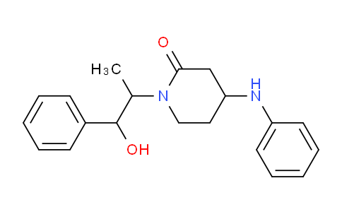 CAS No. 1217792-12-5, 1-(1-Hydroxy-1-phenylpropan-2-yl)-4-(phenylamino)piperidin-2-one