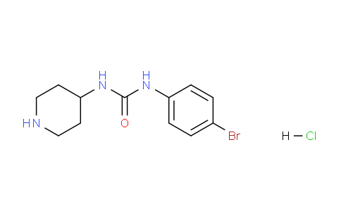 CAS No. 1233955-50-4, 1-(4-Bromophenyl)-3-(piperidin-4-yl)ureahydrochloride