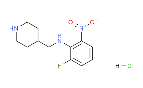 CAS No. 1286263-43-1, 2-Fluoro-6-nitro-N-(piperidin-4-ylmethyl)aniline hydrochloride