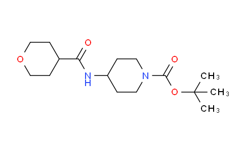 CAS No. 1233955-29-7, tert-Butyl 4-[(tetrahydro-2H-pyran-4-carbonyl)amino]piperidine-1-carboxylate
