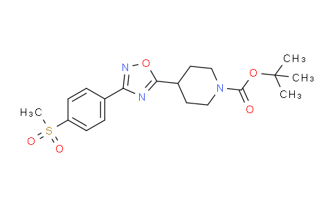 CAS No. 1272756-23-6, 3-[4-(Methylsulfonyl)phenyl]-5-(1-boc-4-piperidyl)-1,2,4-oxadiazole
