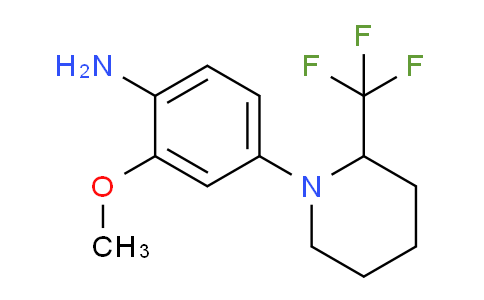 CAS No. 1416351-75-1, 2-Methoxy-4-(2-trifluoromethyl-piperidin-1-yl)aniline