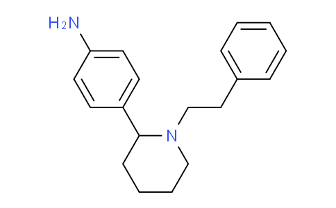 CAS No. 1245645-58-2, 4-(1-Phenethylpiperidin-2-yl)aniline