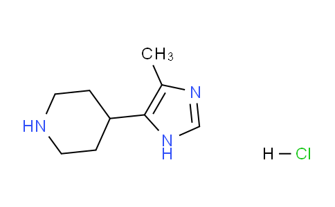 CAS No. 1246551-65-4, 4-(4-Methyl-1H-imidazol-5-yl)piperidine hydrochloride