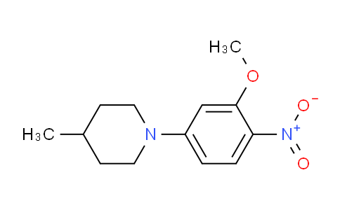 CAS No. 1416351-93-3, 1-(3-Methoxy-4-nitro-phenyl)-4-methyl-piperidine