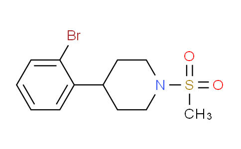 CAS No. 1825538-72-4, 4-(2-bromophenyl)-1-methylsulfonylpiperidine