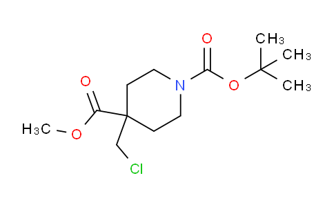 CAS No. 1314319-01-1, 1-O-tert-butyl 4-O-methyl 4-(chloromethyl)piperidine-1,4-dicarboxylate