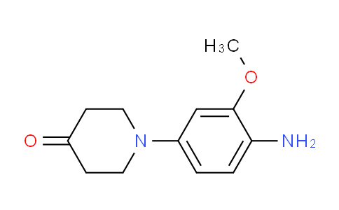 CAS No. 1116230-16-0, 1-(4-amino-3-methoxyphenyl)piperidin-4-one